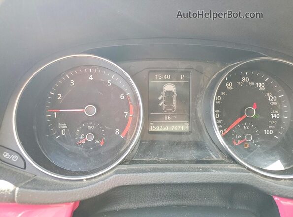 1VWAS7A37GC008313 2016 VOLKSWAGEN PASSAT Silver ხელსაწყოთა პანელის ხედი
