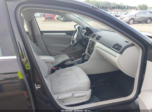 1VWAS7A38GC027193 2016 VOLKSWAGEN PASSAT Black Вид салону спереду