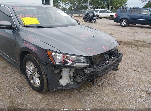 1VWAS7A3XGC046022 2016 VOLKSWAGEN PASSAT Gray Widok wnętrza 360 stopni