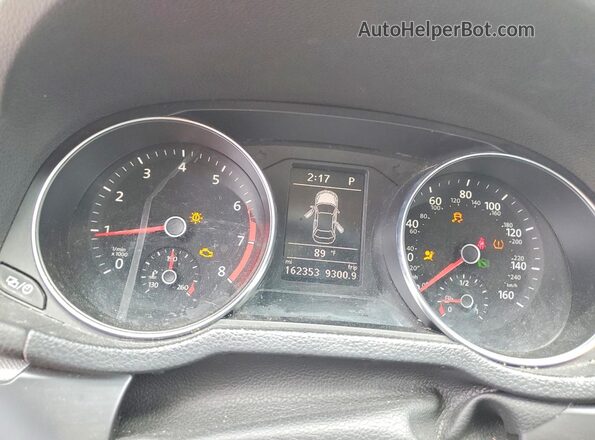 1VWAT7A30GC038346 2016 VOLKSWAGEN PASSAT Белый Вид щитка приборов