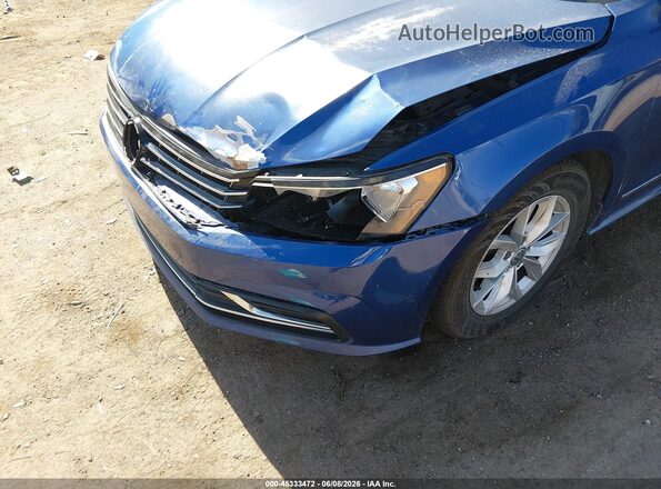 1VWAT7A30GC068348 2016 VOLKSWAGEN PASSAT Blue Դիմացի տեսք