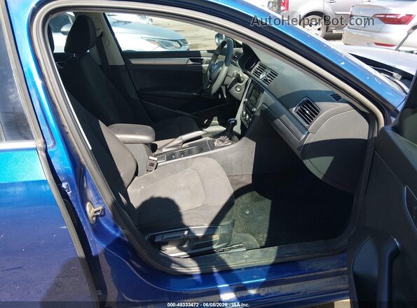 1VWAT7A30GC068348 2016 VOLKSWAGEN PASSAT Blue Սալոնի դիմացի տեսք