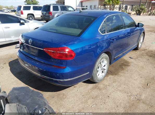 1VWAT7A30GC068348 2016 VOLKSWAGEN PASSAT Blue Հետևի աջ