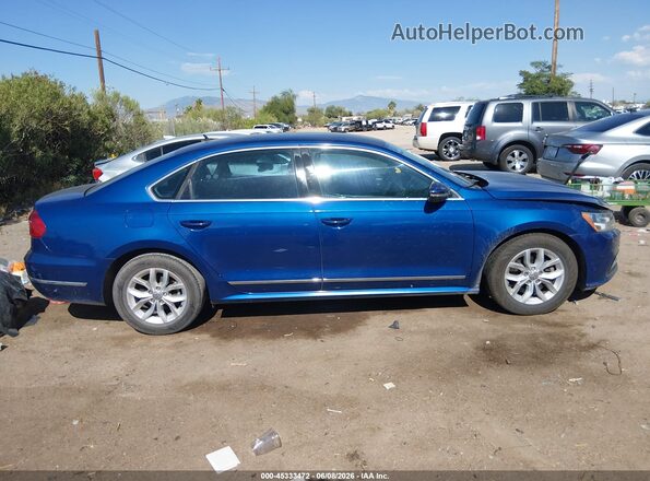 1VWAT7A30GC068348 2016 VOLKSWAGEN PASSAT Blue Սարքավորումների վահանակի տեսք