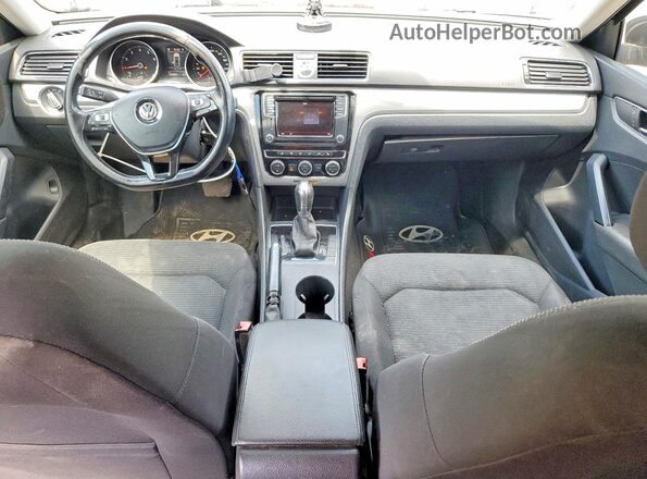 1VWAT7A32HC083788 2017 VOLKSWAGEN PASSAT Black წინა პანელის ხედი