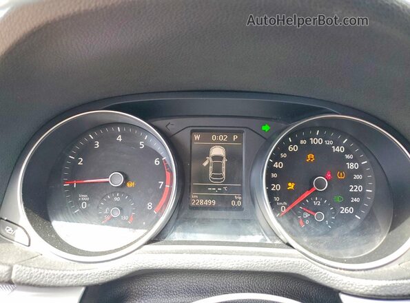 1VWAT7A32HC083788 2017 VOLKSWAGEN PASSAT Black ხელსაწყოთა პანელის ხედი
