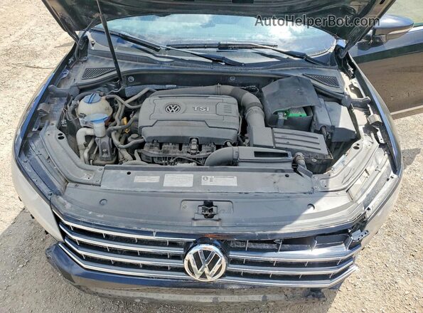 1VWAT7A32HC083788 2017 VOLKSWAGEN PASSAT Black უკანა სალონის ხედი