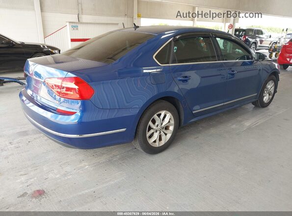 1VWAT7A33GC007494 2016 VOLKSWAGEN PASSAT Blue უკანა მარჯვენა