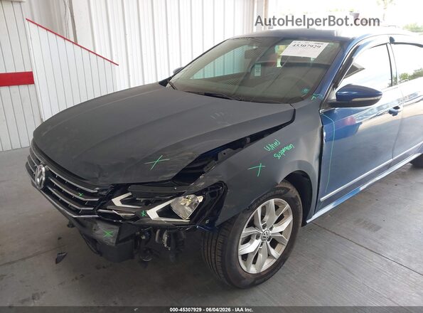 1VWAT7A33GC007494 2016 VOLKSWAGEN PASSAT Blue წინა ხედი