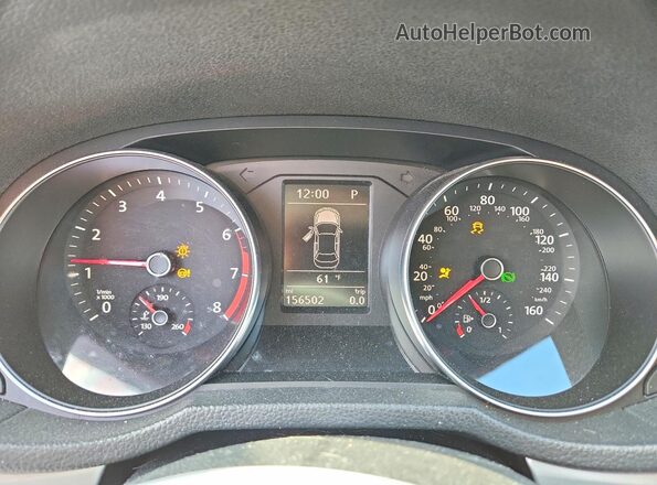1VWAT7A33GC019452 2016 VOLKSWAGEN PASSAT Red Vista del cuadro de instrumentos