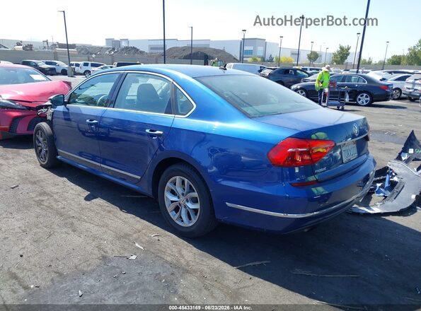 1VWAT7A36GC040151 2016 VOLKSWAGEN PASSAT Синий Задняя левая четверть