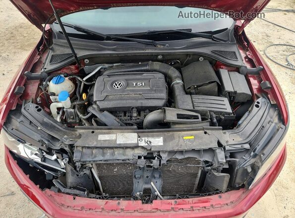 1VWAT7A37GC062871 2016 VOLKSWAGEN PASSAT Red Widok wnętrza z tyłu