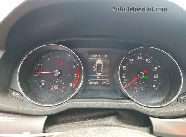 1VWAT7A37HC053296 2017 VOLKSWAGEN PASSAT Gray Instrument cluster view