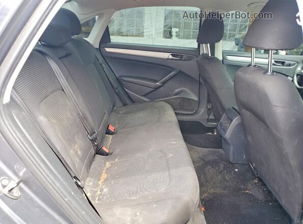 1VWAT7A37HC053296 2017 VOLKSWAGEN PASSAT Gray Rear seats view
