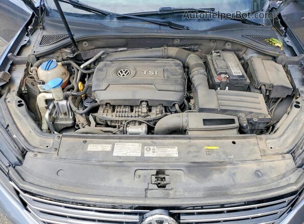 1VWAT7A37HC053296 2017 VOLKSWAGEN PASSAT Gray Rear interior view