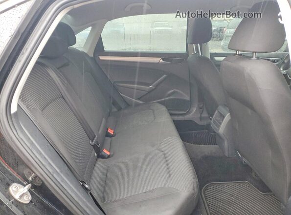 1VWAT7A38GC011282 2016 VOLKSWAGEN PASSAT Black Вид задніх сидінь