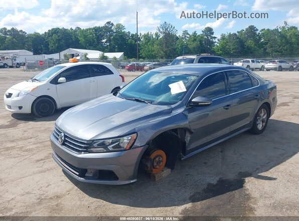 1VWAT7A38GC060854 2016 VOLKSWAGEN PASSAT Gray Widok z przodu