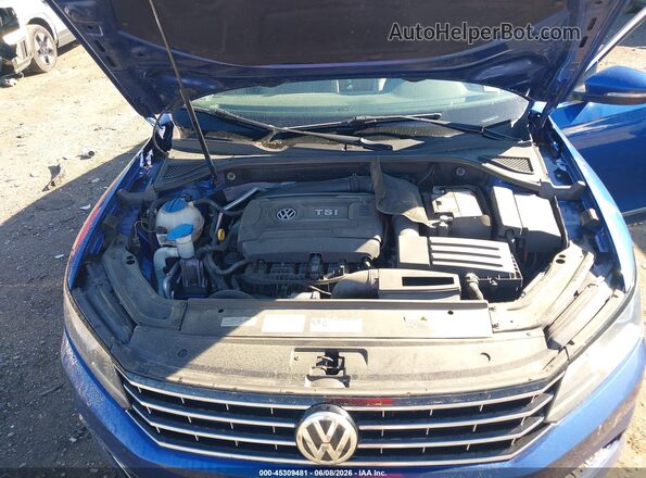 1VWAT7A38HC014989 2017 VOLKSWAGEN PASSAT Blue Rear view