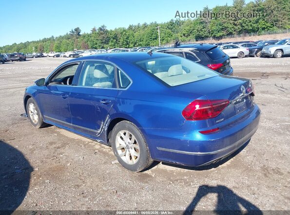 1VWAT7A38HC014989 2017 VOLKSWAGEN PASSAT Blue Rear left