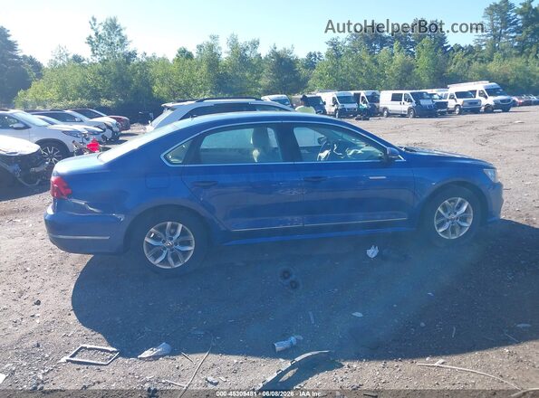 1VWAT7A38HC014989 2017 VOLKSWAGEN PASSAT Blue Rear interior view