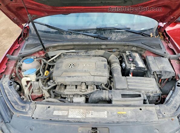 1VWAT7A39GC032982 2016 VOLKSWAGEN PASSAT Maroon Rear interior view