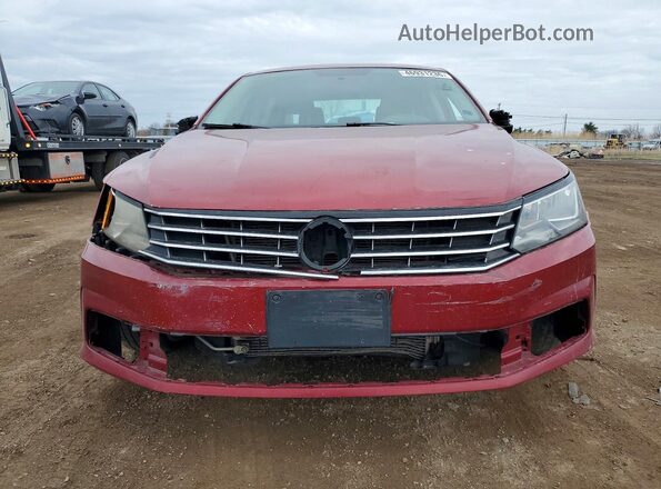 1VWAT7A39GC032982 2016 VOLKSWAGEN PASSAT Maroon Front view