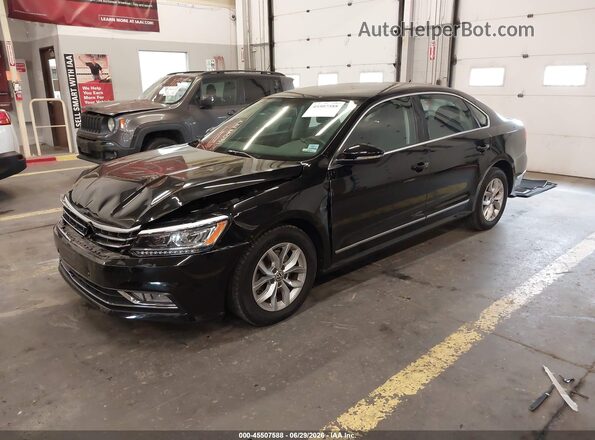 1VWAT7A39GC053069 2016 VOLKSWAGEN PASSAT Black წინა მარცხენა ხედი სამი მეოთხედიდან