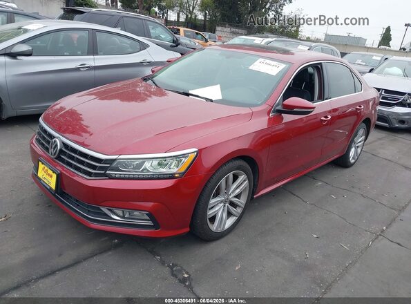 1VWBA7A30JC019152 2018 VOLKSWAGEN PASSAT Red Przód lewy