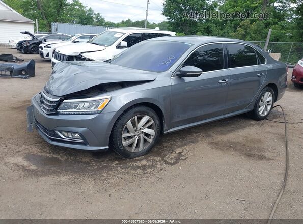 1VWBA7A31JC023775 2018 VOLKSWAGEN PASSAT Gray Առջևի ձախ երեք քառորդ տեսարան