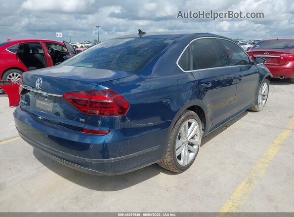 1VWBA7A36JC001156 2018 VOLKSWAGEN PASSAT Синий Задняя правая четверть