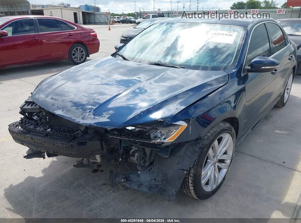 1VWBA7A36JC001156 2018 VOLKSWAGEN PASSAT Синий Вид спереди