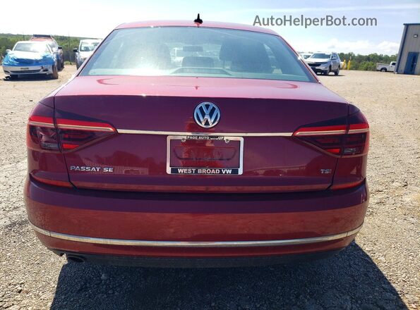 1VWBA7A36JC032603 2018 VOLKSWAGEN PASSAT Red Vista trasera