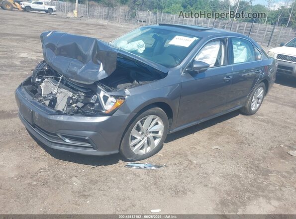 1VWBA7A3XJC013116 2018 VOLKSWAGEN PASSAT Gray წინა მარცხენა ხედი სამი მეოთხედიდან