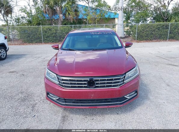 1VWBS7A38GC045519 2016 VOLKSWAGEN PASSAT Red 