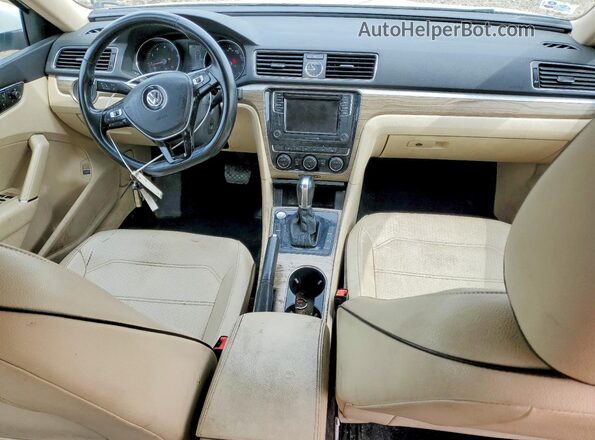 1VWBT7A30HC001092 2017 VOLKSWAGEN PASSAT White Առջևի վահանակի տեսք