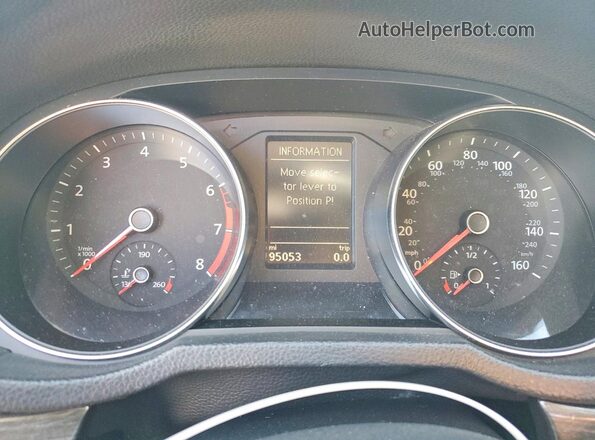 1VWBT7A32HC026303 2017 VOLKSWAGEN PASSAT Gray Vista del cuadro de instrumentos