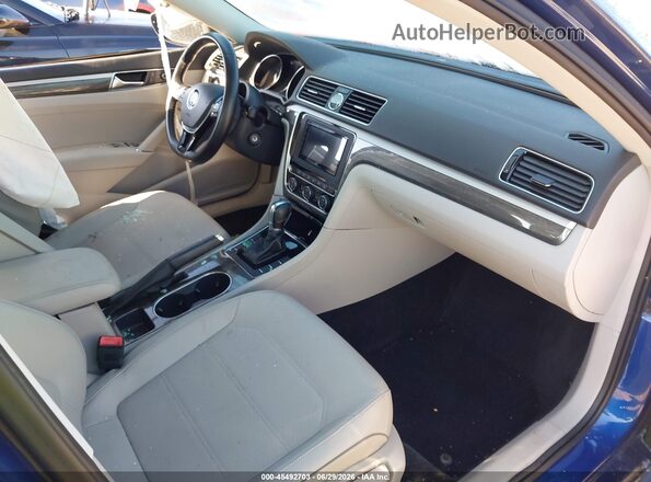 1VWBT7A33GC068932 2016 VOLKSWAGEN PASSAT Blue წინა სალონის ხედი