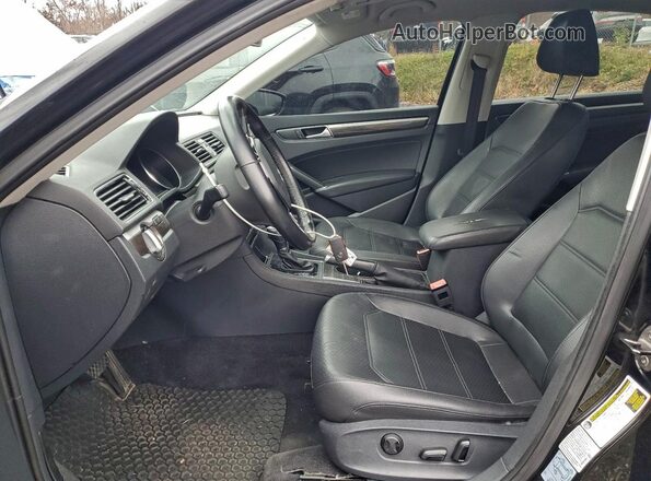 1VWBT7A35GC034233 2016 VOLKSWAGEN PASSAT Black Вид салону спереду
