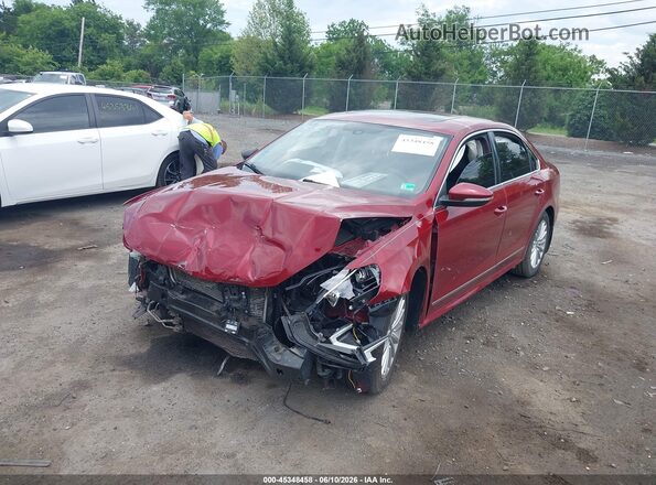 1VWBT7A38GC068991 2016 VOLKSWAGEN PASSAT Red წინა მარცხენა ხედი სამი მეოთხედიდან