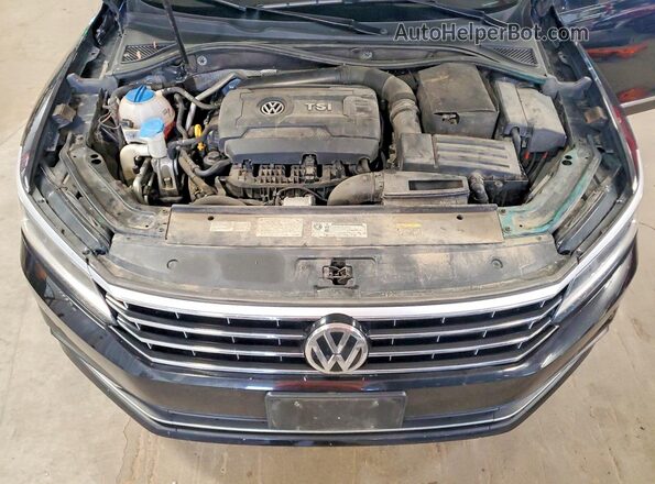 1VWCT7A33HC042045 2017 VOLKSWAGEN PASSAT Black Вид задньої частини салону