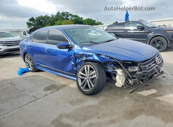 1VWDT7A32HC060962 2017 VOLKSWAGEN PASSAT Blue Передня права чверть