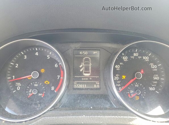 1VWDT7A35HC003297 2017 VOLKSWAGEN PASSAT White Instrument cluster view