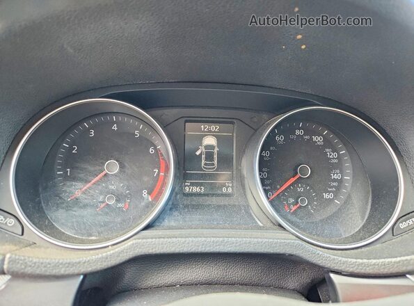 1VWDT7A35HC033593 2017 VOLKSWAGEN PASSAT White Widok zestawu wskaźników