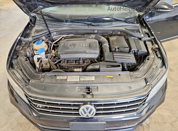 1VWDT7A35HC066030 2017 VOLKSWAGEN PASSAT Black Widok wnętrza z tyłu