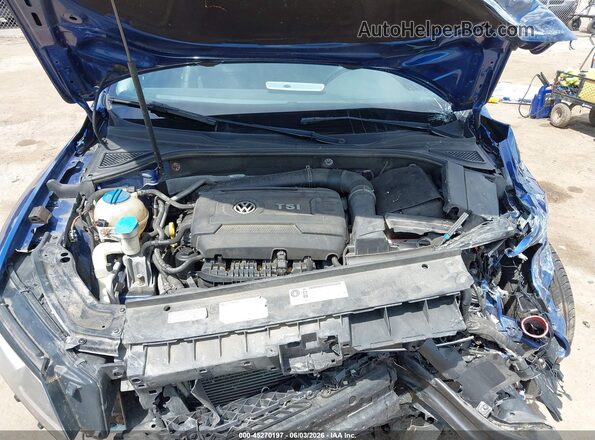 1VWDT7A36HC013420 2017 VOLKSWAGEN PASSAT Blue Rear view
