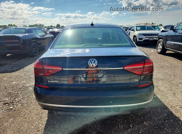 1VWDT7A36HC078218 2017 VOLKSWAGEN PASSAT Black Rear view