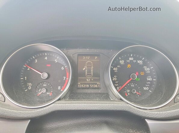 1VWDT7A36HC083581 2017 VOLKSWAGEN PASSAT Black Widok zestawu wskaźników