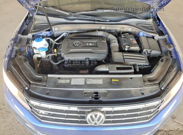 1VWDT7A37HC000689 2017 VOLKSWAGEN PASSAT Blue Вид задньої частини салону