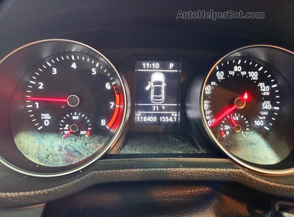 1VWDT7A38HC031210 2017 VOLKSWAGEN PASSAT Gray Widok zestawu wskaźników