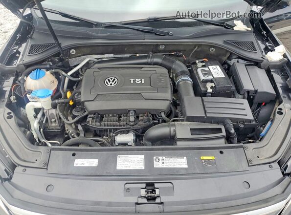 1VWDT7A38HC083324 2017 VOLKSWAGEN PASSAT Black Widok wnętrza z tyłu